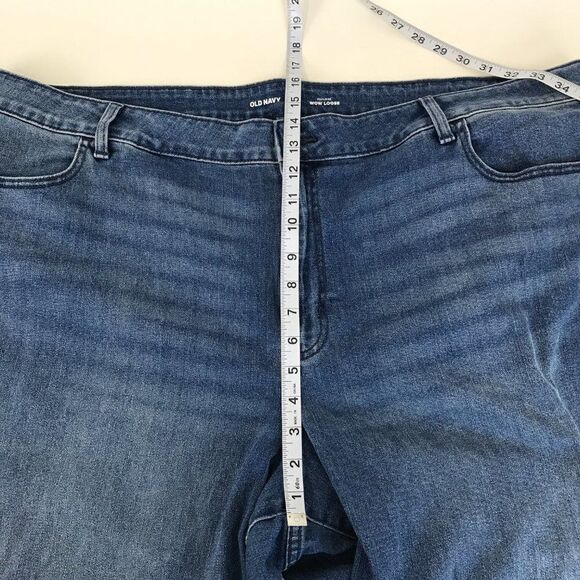 NEW Old Navy High-Rise Wow Loose Jeans Women’s Plus Size 26 Short Stretch Denim - Picture 6 of 10